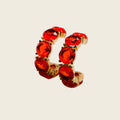 Crimson Elegance Earrings – Luxury Red Statement Earrings