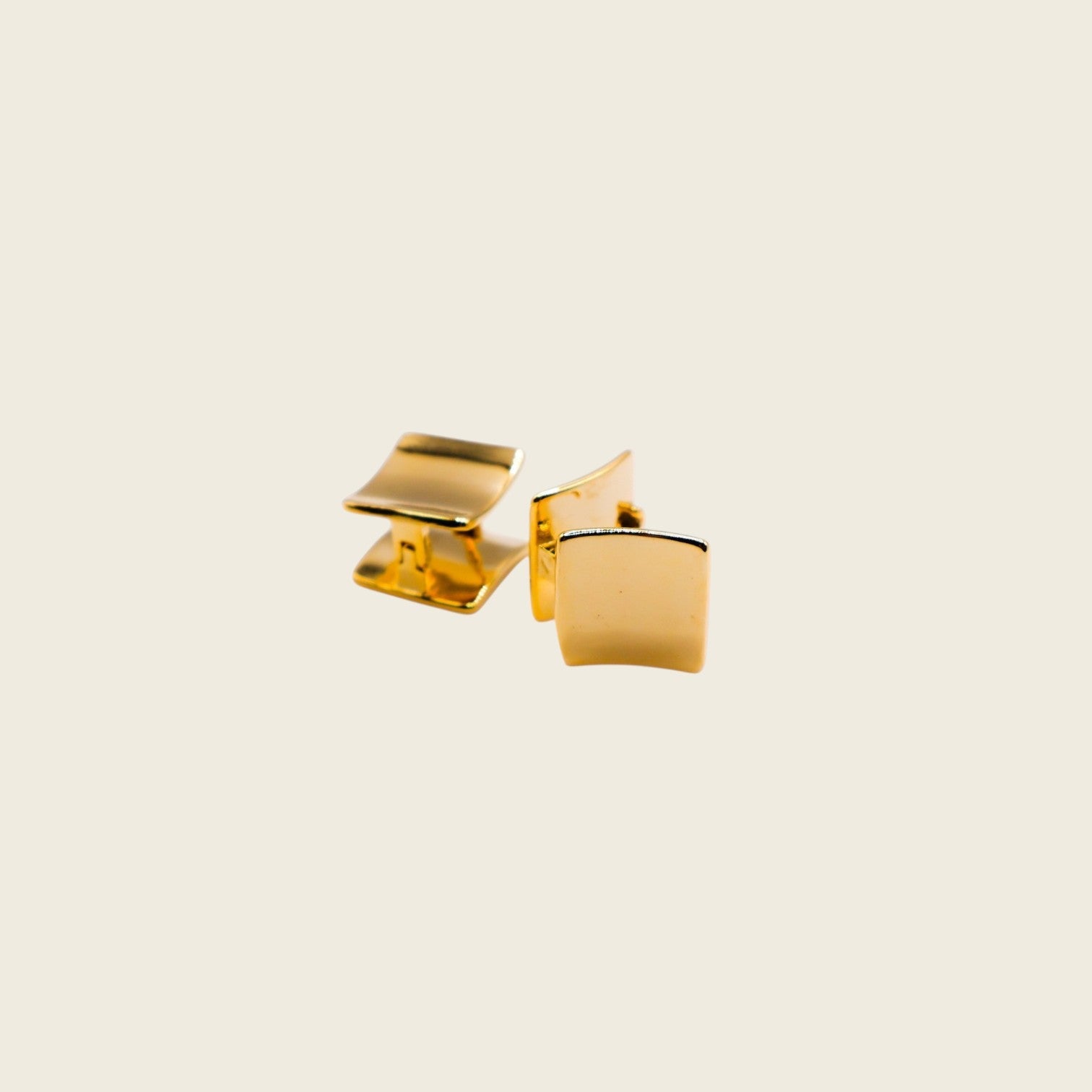 Golden Chic Dots Earrings – Minimalist Gold Studs