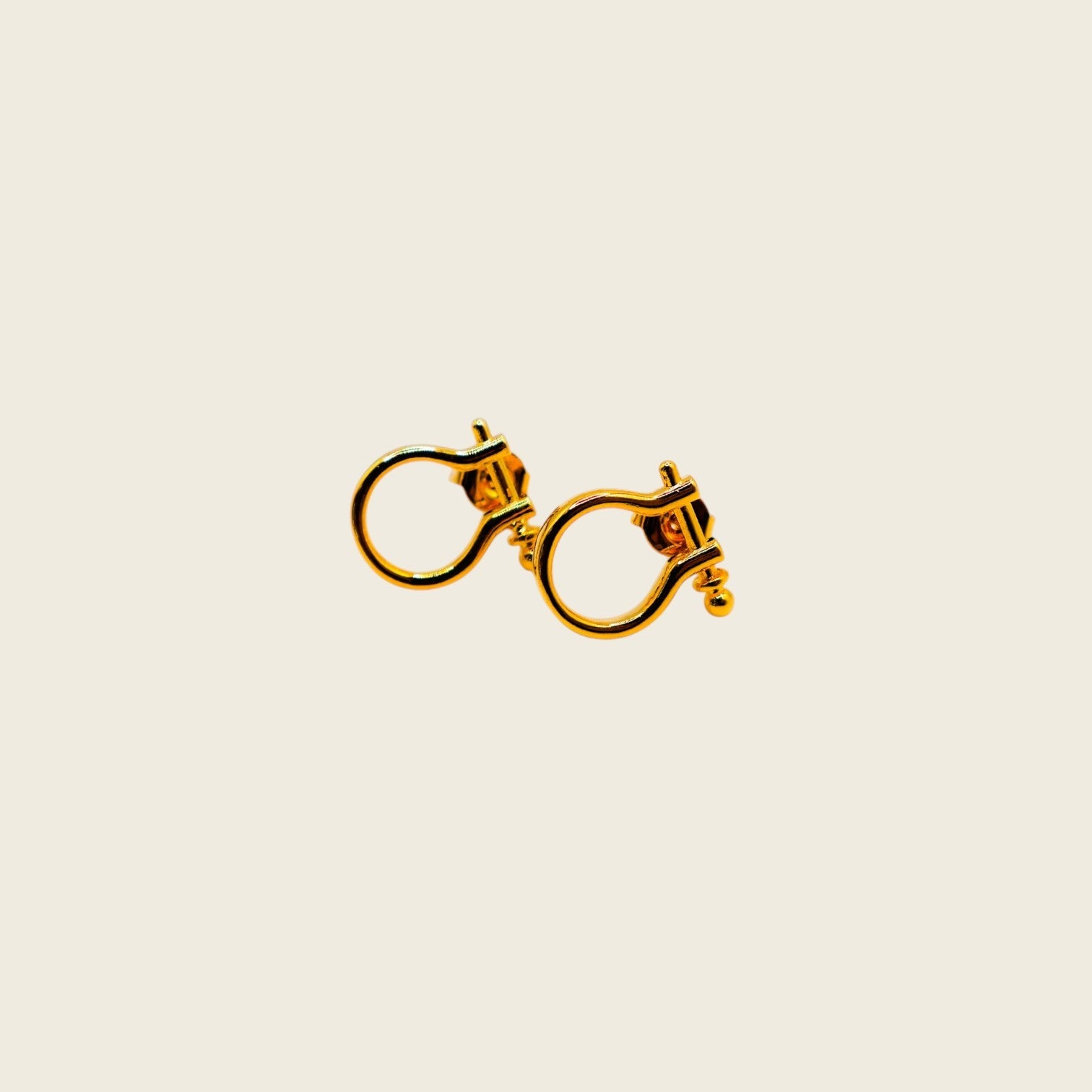 Golden Horseshoe Mini Earrings