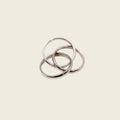 Trinity Silver Linked Ring Set - Elegance Redefined