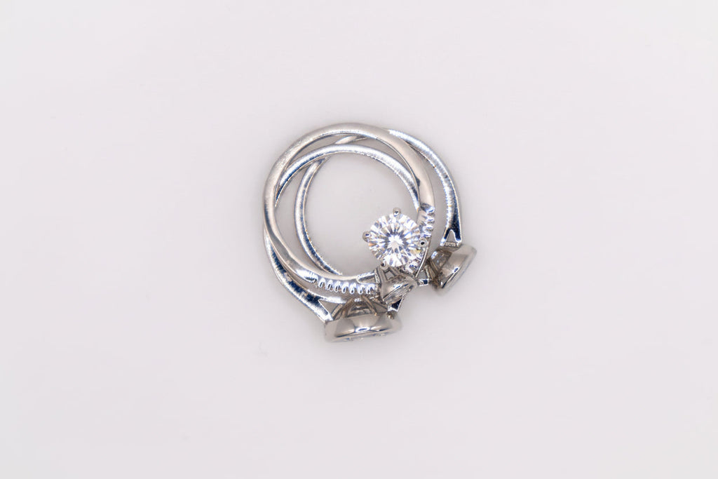 Harmony Gemstone Trio Ring Set