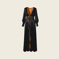Adrienne Black Silk Dress Luxury Black Silk Evening Dress
