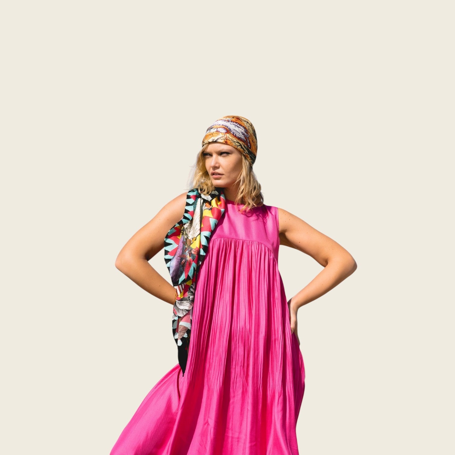 Romane Maxi Pink Dress Women's Luxury Pink Maxi Dress